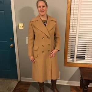 Vintage Camel Hair Wool Coat